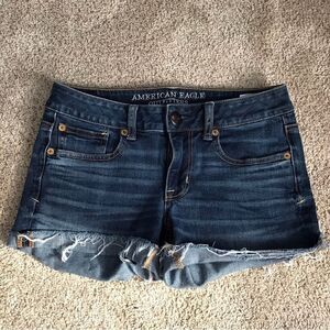AEO Super Stretch Shortie Jean Shorts - 2